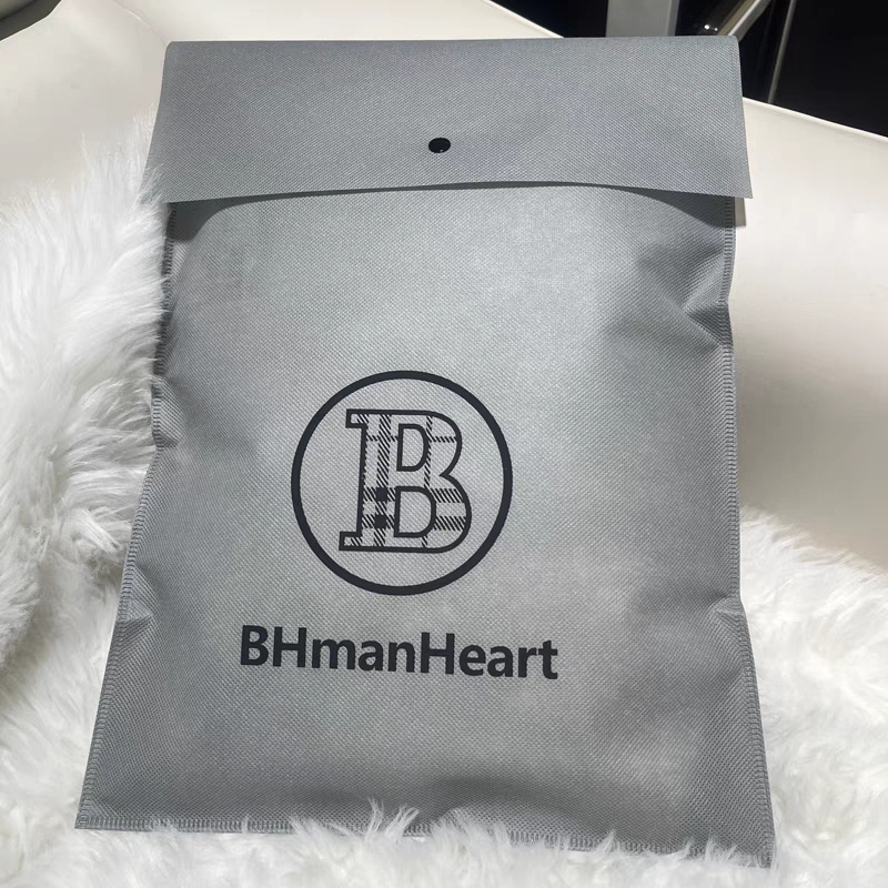 Portable Clothing Non Woven Dust Bags Custom Printed Logo Envelope Pouch Packaging Bag For Clothing