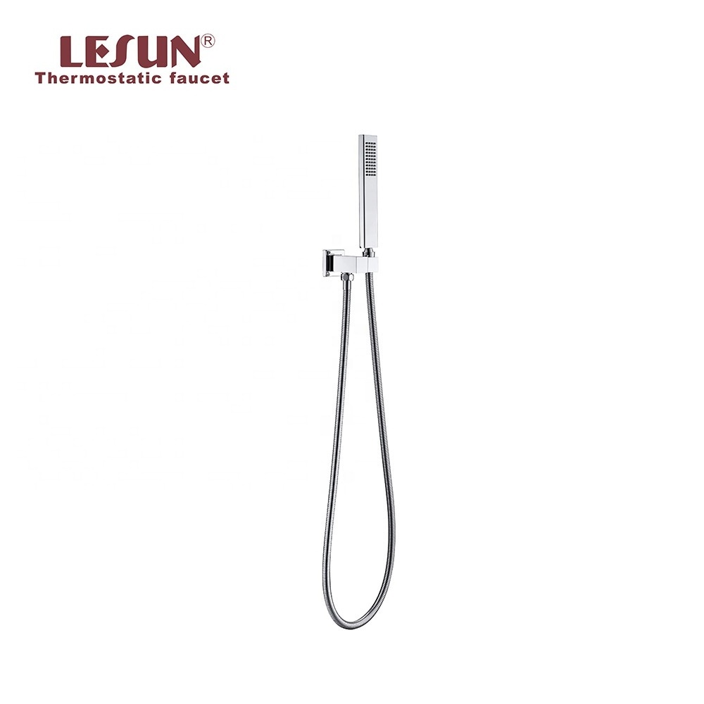 LESUN concealed wall mounted bathroom thermostatic chrome finish shower set