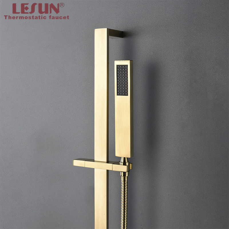 LESUN Accessory bath set concealed wall mounted 2 functions hand shower including gold bath faucet bathroom showers set