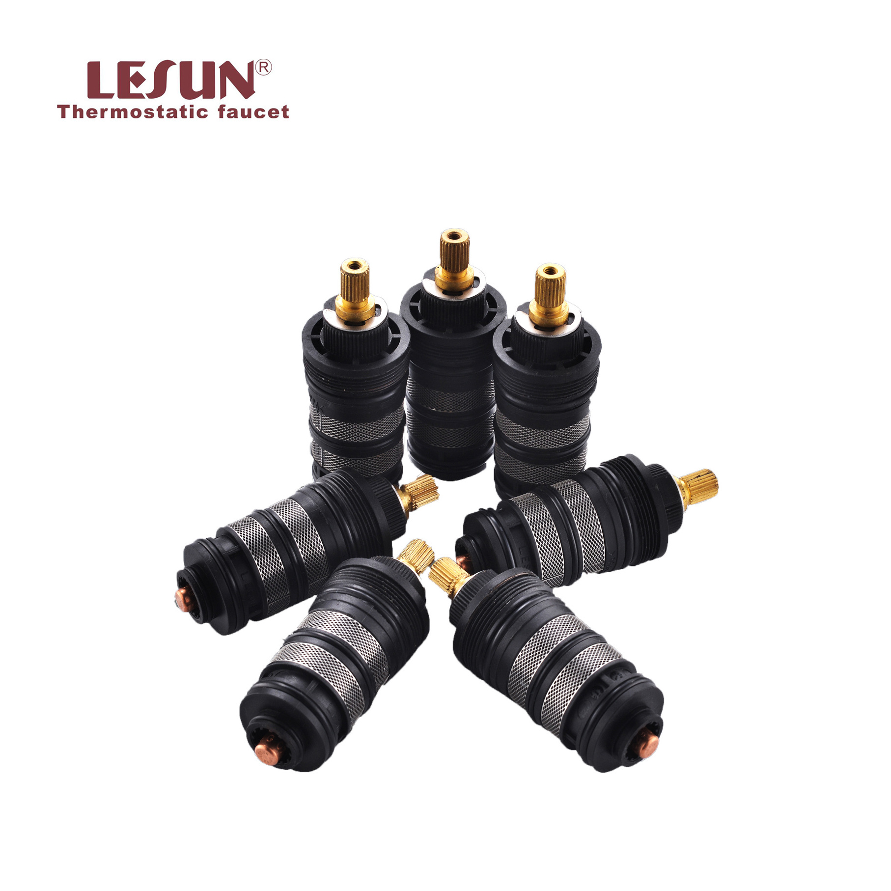 LESUN high quality brass thermostatic shower mixer cartridge