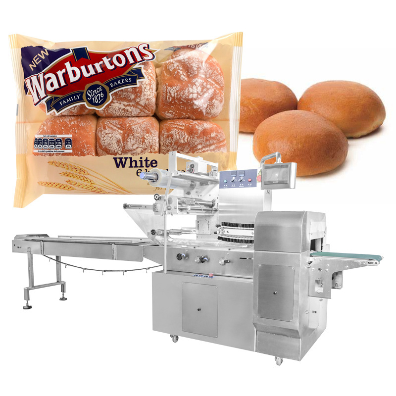 Horizontal bread packaging machine food packing machine