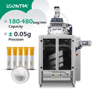 Loontra Fully Automatic Vertical Turmeric Powder Packing Dates Powder Multilane Stick Snus Multi Lane Powder Packing Machine