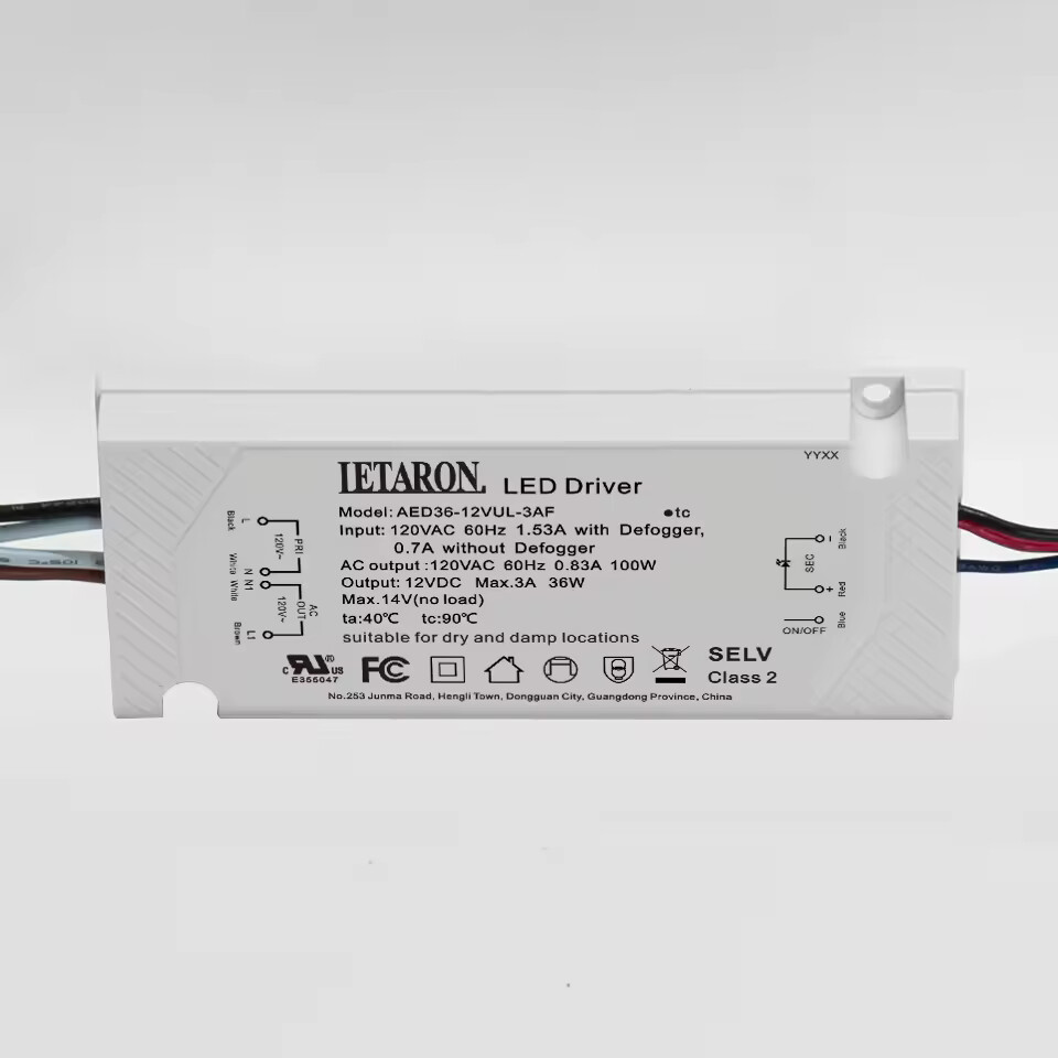 Letaron LED Power Supply LED Driver UL Constant Voltage Driver ,Waterproof IP20 LED Driver