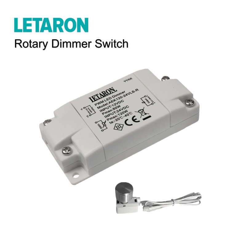 Rotary Brightness Dimmer Switch With PWM 0-10V LED Dimmer And Output Without Stroboscopic