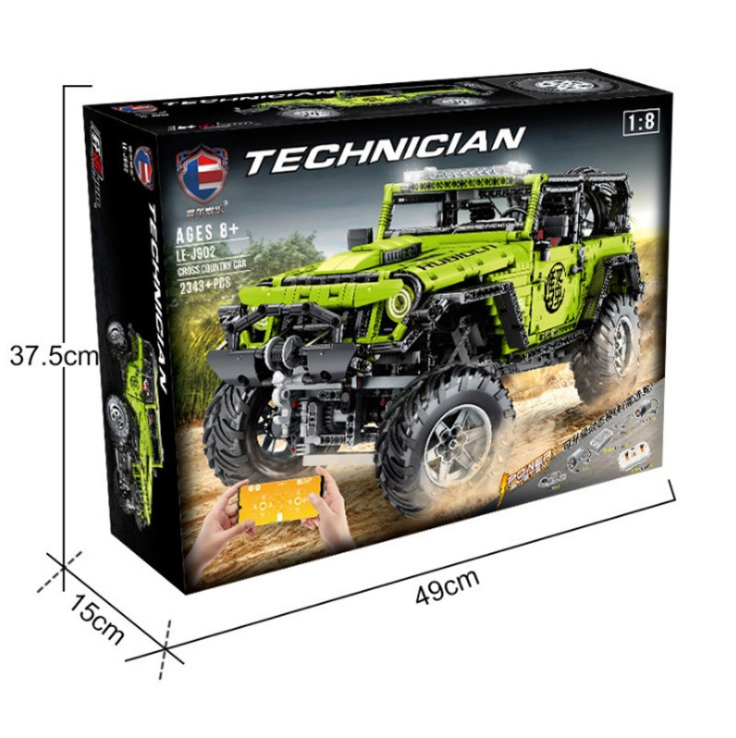 LE J902 High-tech SUV Off RC kids remote control Car MOC5140 Jeeped Wranglersd Rubicon Set Building Blocks Bricks toy for kids