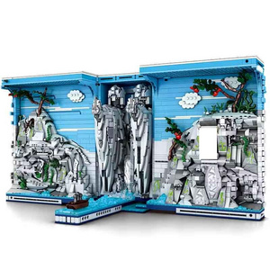 Reobrix 66039 Book of the Kings building blocks 2024 the new arrival toy bricks Fantasy bookcase block toy sets in stock