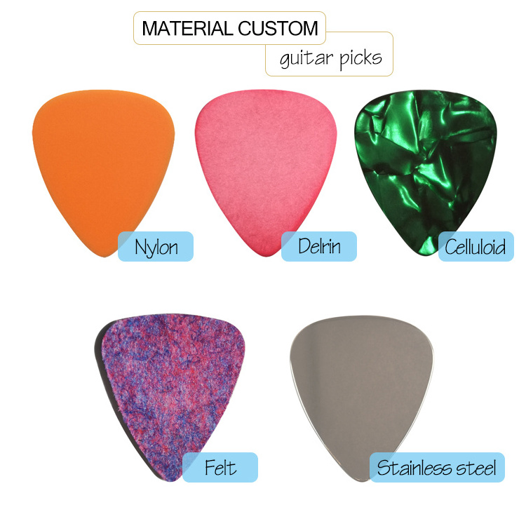 Customized Guitar Picks Different Color Different Thickness Custom Design Logo Electric Guitar Picks Wholesales