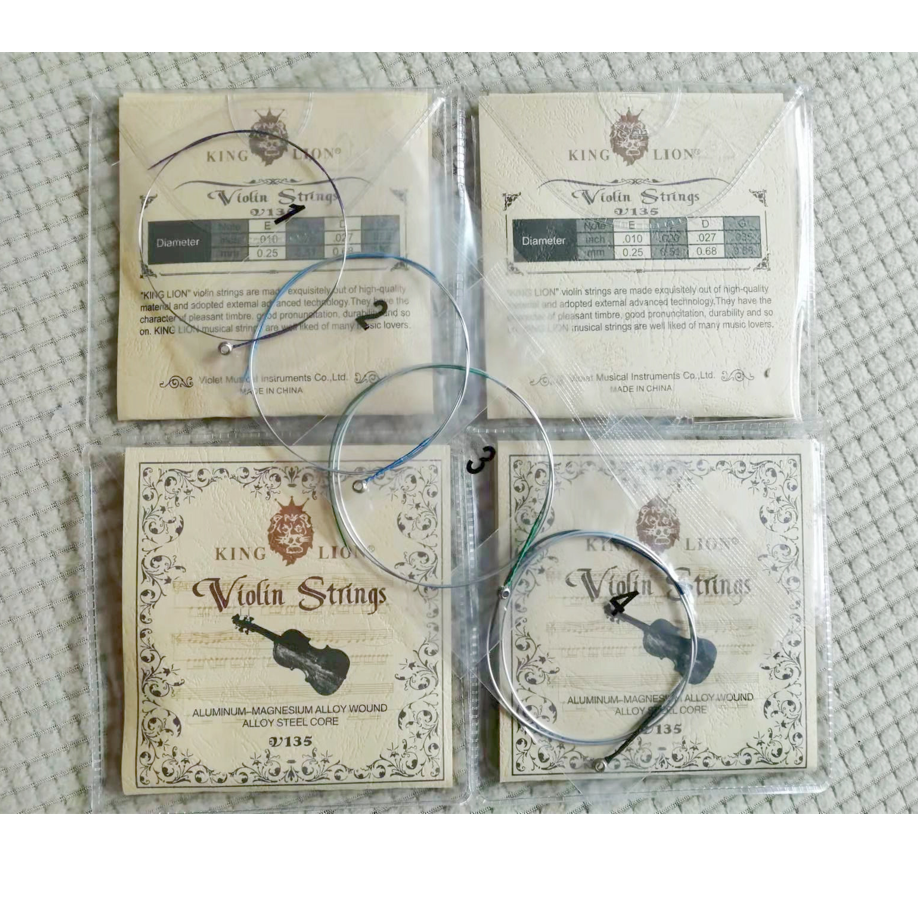 Violin Strings Full Set Stainless Steel Aluminum Magnesium String For Violin Chord Violin Parts