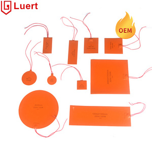 Flexible Heating Element Battery Powered Dc 12V Silicone Heater Pad