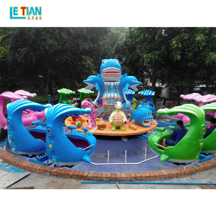 Children theme park games electric Shark Island outdoor public city park recreational facilities amusement rides factory