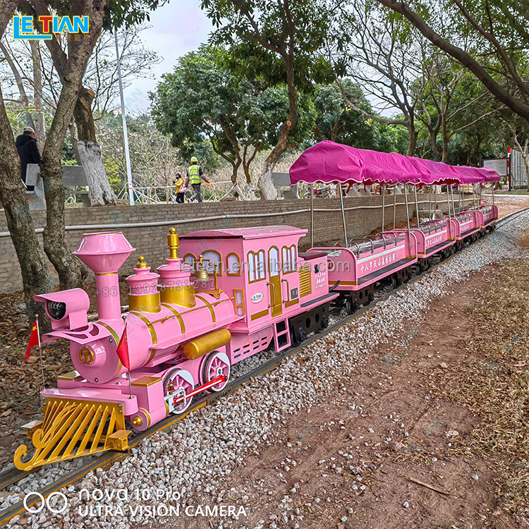 Scenic area wattman train kids backyard train amusement park ride on train with track for adults