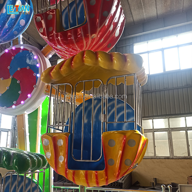 Indoor playground small ferris wheel manufacturer sale 10 seats electric miniature ferries wheel amusement park rides