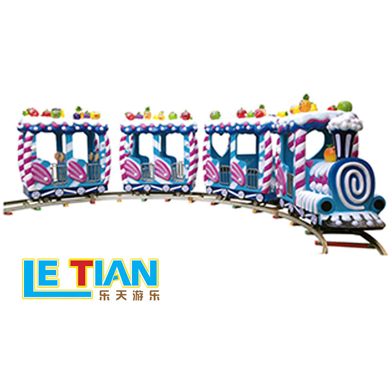 China Amusement Park Manufacture Funfair Carnival Attraction Mini Kids Cartoon Electric Track Trains Rides Game Machine for Sale