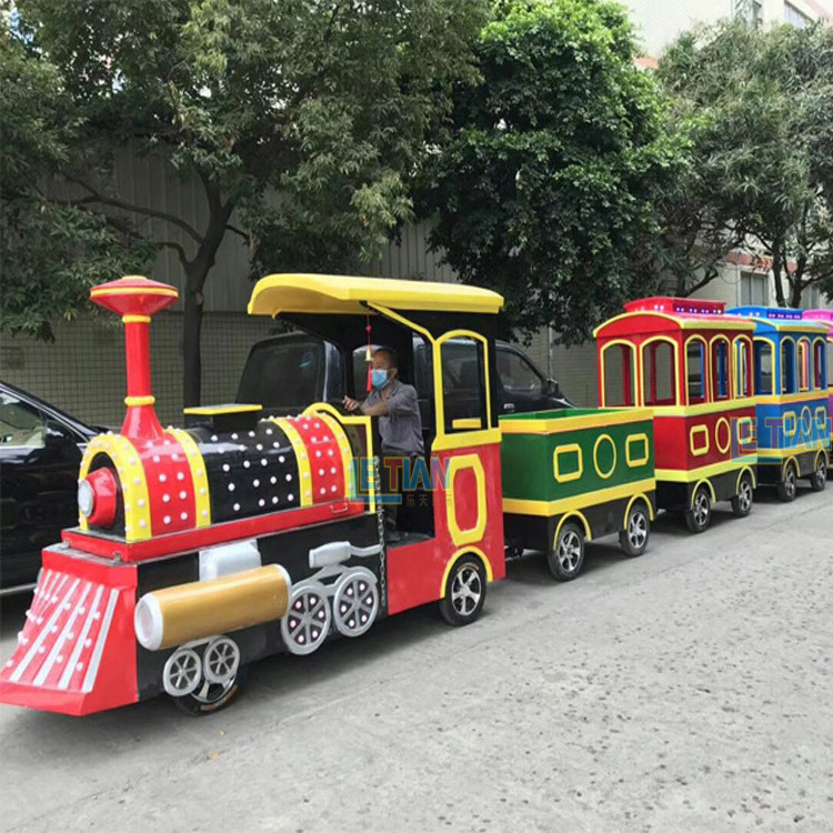 Hot sale indoor children electric shopping mall train rides theme park outdoor tourist trackless kiddie train for sale