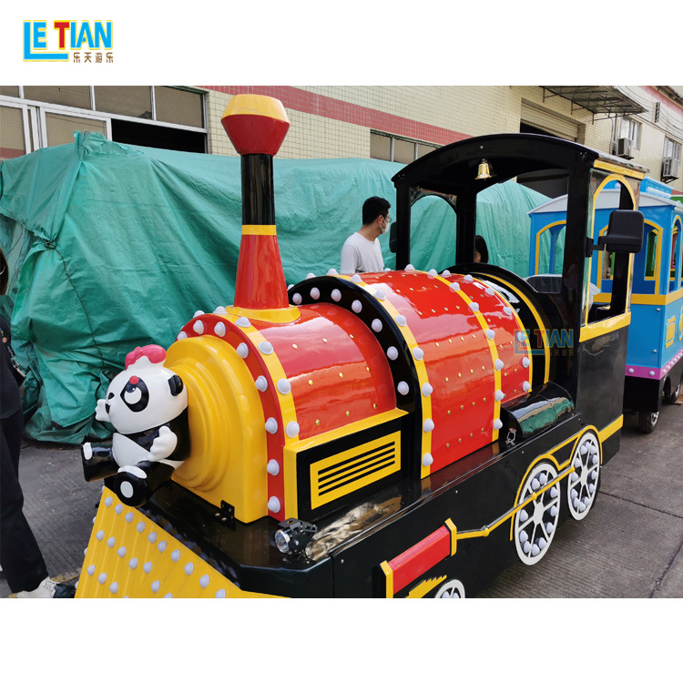 Buy scenic area tourist train amusement park rides electric motor trackless train for children