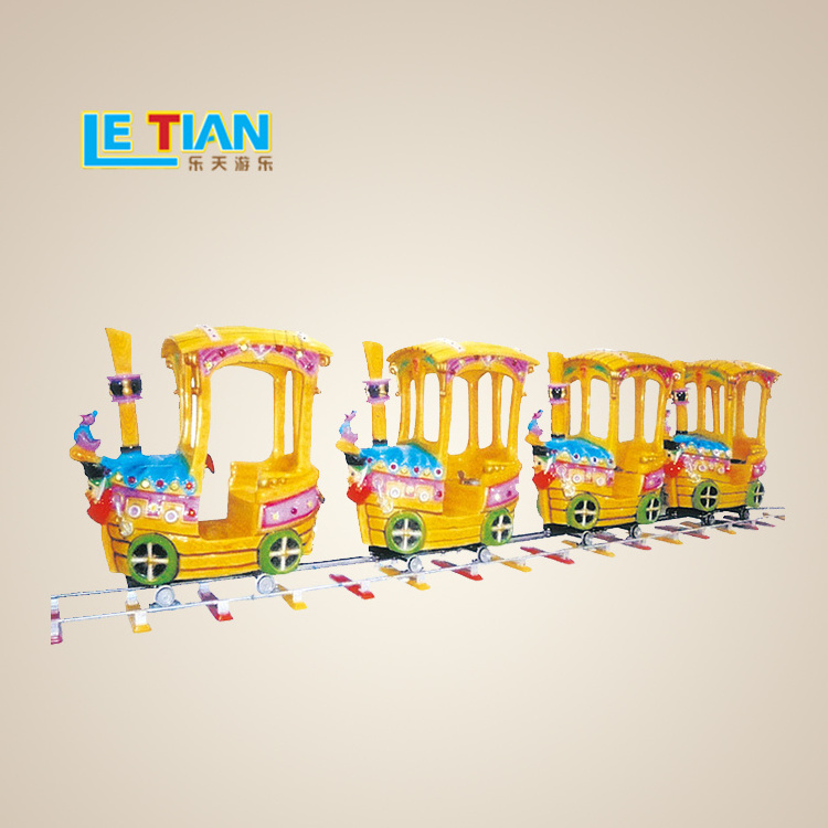 China Amusement Park Manufacture Funfair Carnival Attraction Mini Kids Cartoon Electric Track Trains Rides Game Machine for Sale