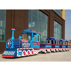 Amusement park equipment trackless train price electric mini express thomas tourist train for sale