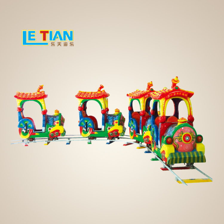 China Amusement Park Manufacture Funfair Carnival Attraction Mini Kids Cartoon Electric Track Trains Rides Game Machine for Sale