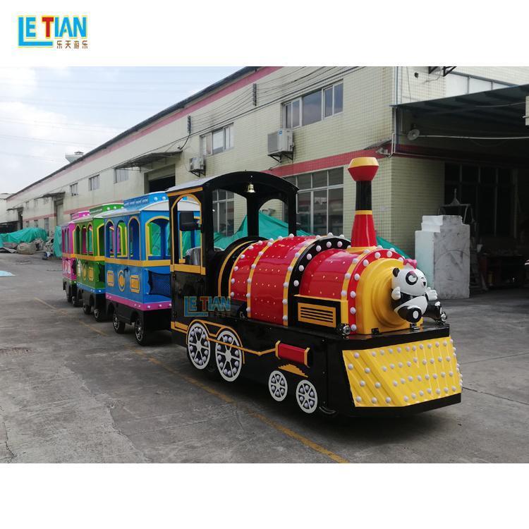 Buy scenic area tourist train amusement park rides electric motor trackless train for children