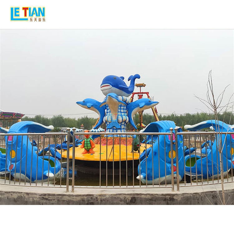 Children theme park games electric Shark Island outdoor public city park recreational facilities amusement rides factory