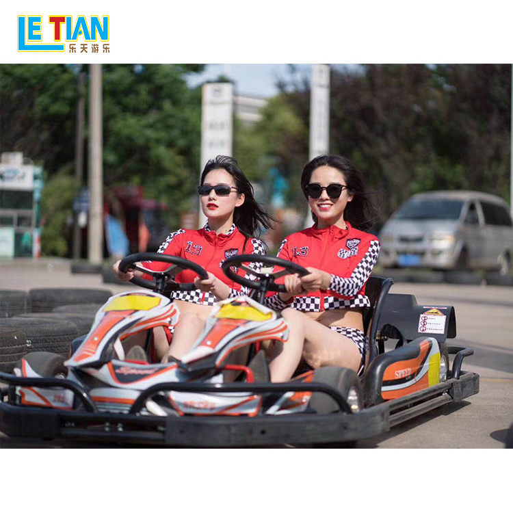 Cheap price outdoor racing go kart amusement park equipment rides single electric go karts for adults