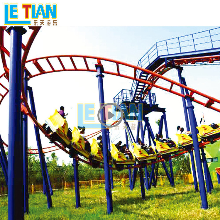 Large amusement park games 16 seats family roller coaster for sale