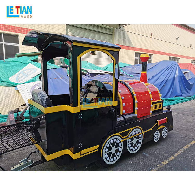 Buy scenic area tourist train amusement park rides electric motor trackless train for children