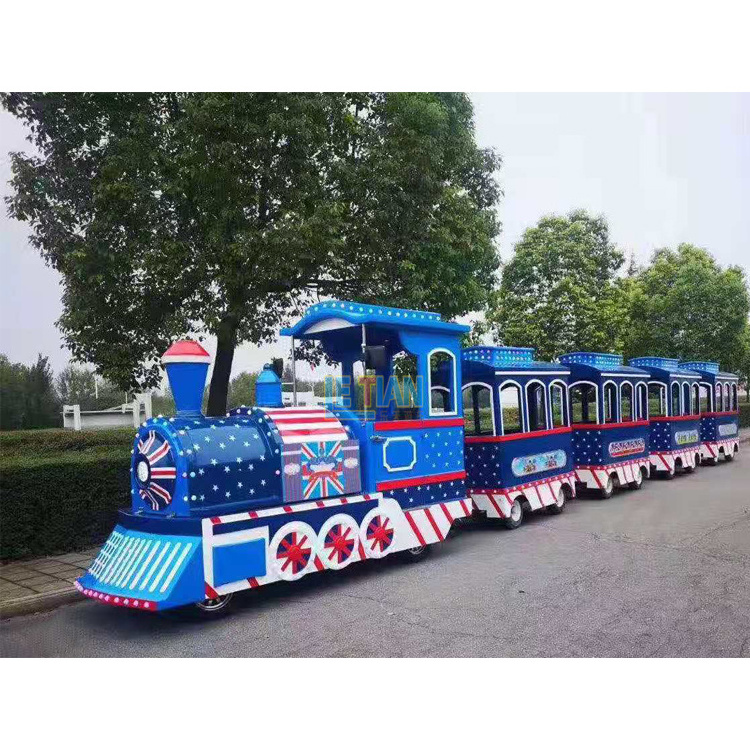 Amusement park equipment trackless train price electric mini express thomas tourist train for sale