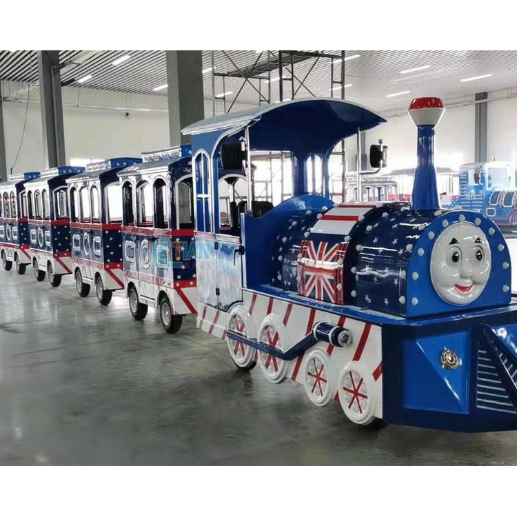 Amusement park equipment trackless train price electric mini express thomas tourist train for sale