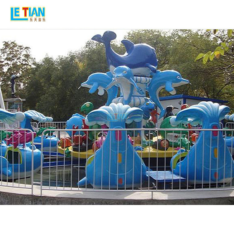 Children theme park games electric Shark Island outdoor public city park recreational facilities amusement rides factory