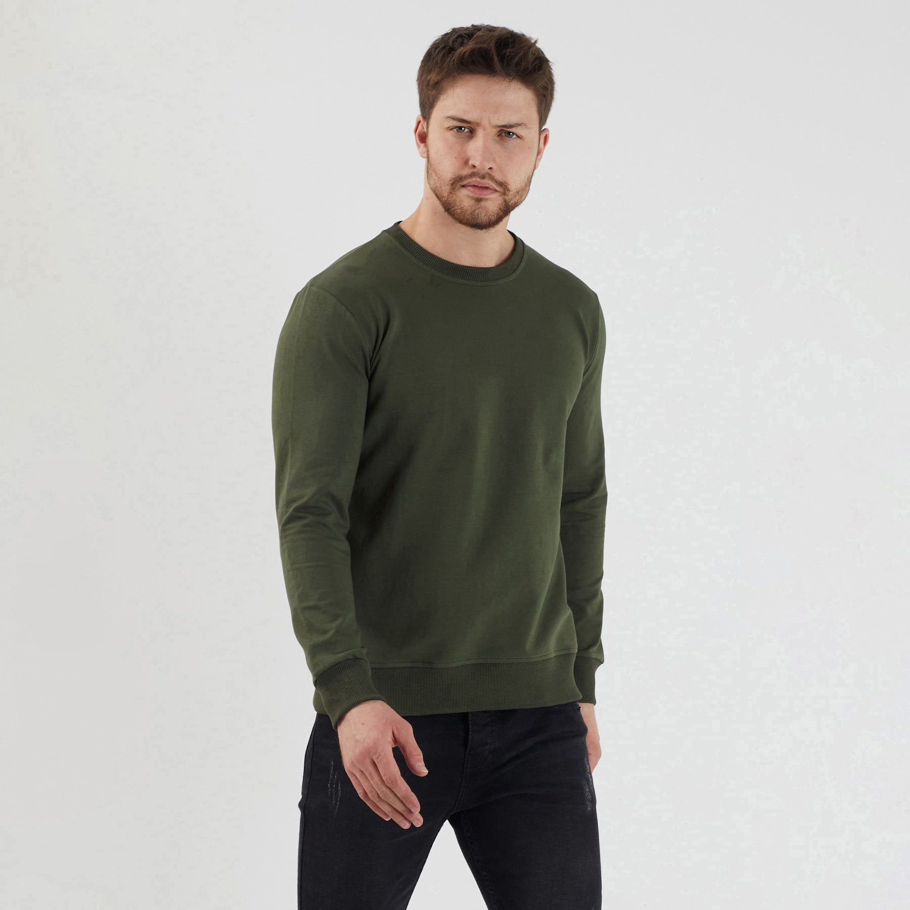 Wholesale Clothing Manufacturer Men Oversized Crewneck Sweatshirt OEM And ODM Best Quality Material