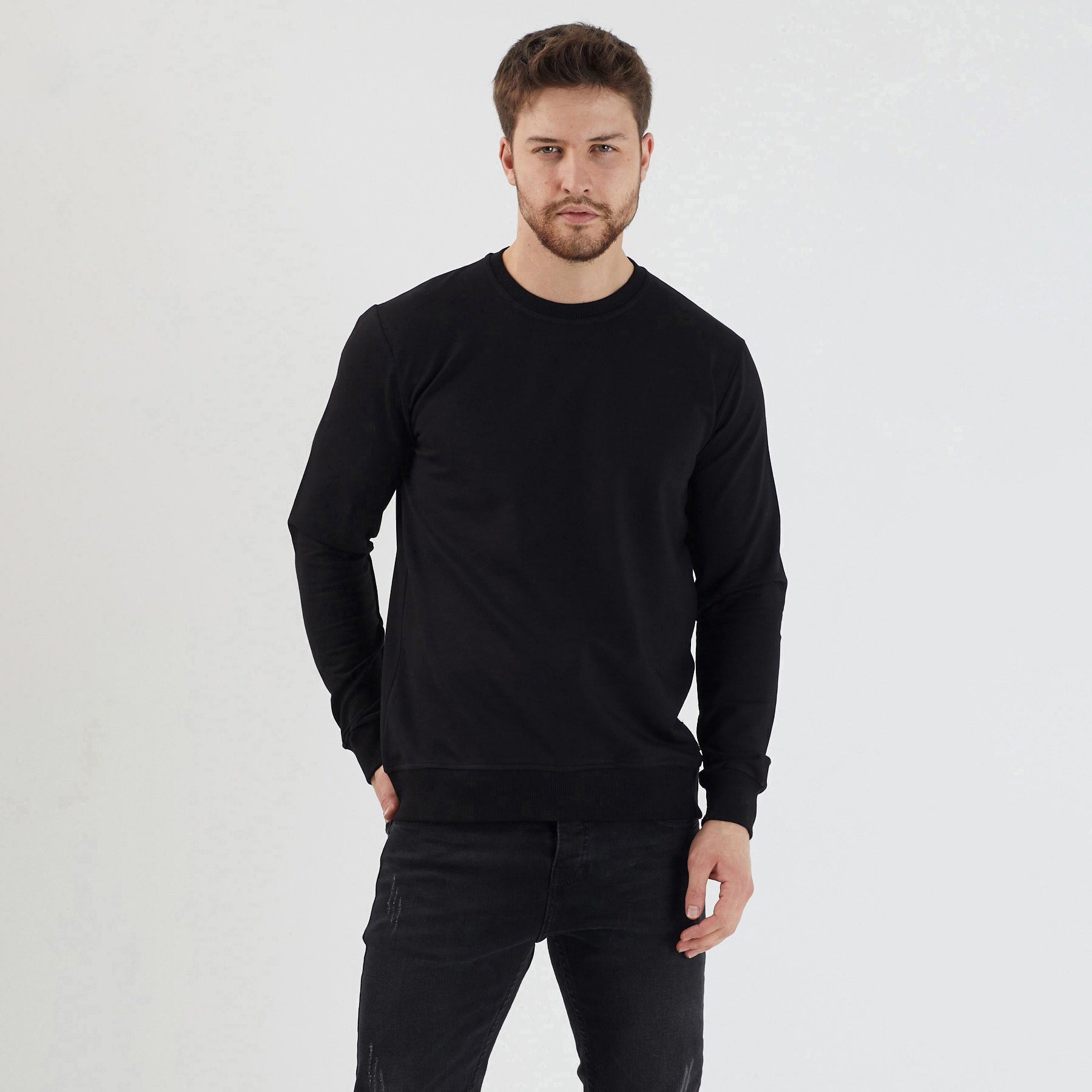 Wholesale Clothing Manufacturer Men Oversized Crewneck Sweatshirt OEM And ODM Best Quality Material