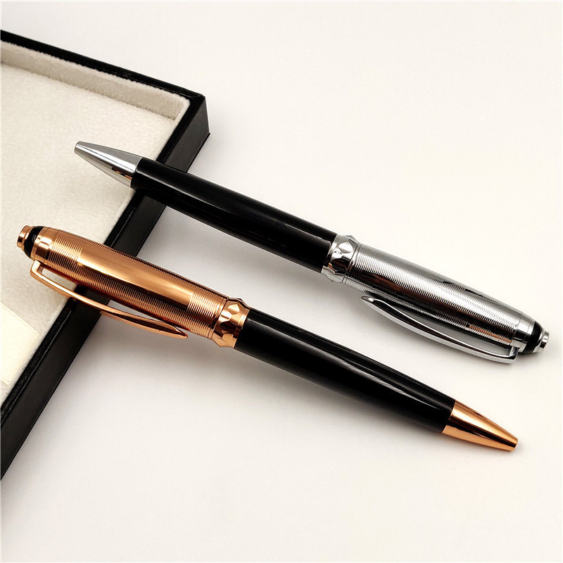 High quality metal detectable ballpoint pen metal roller pen with luxury gift pen set box