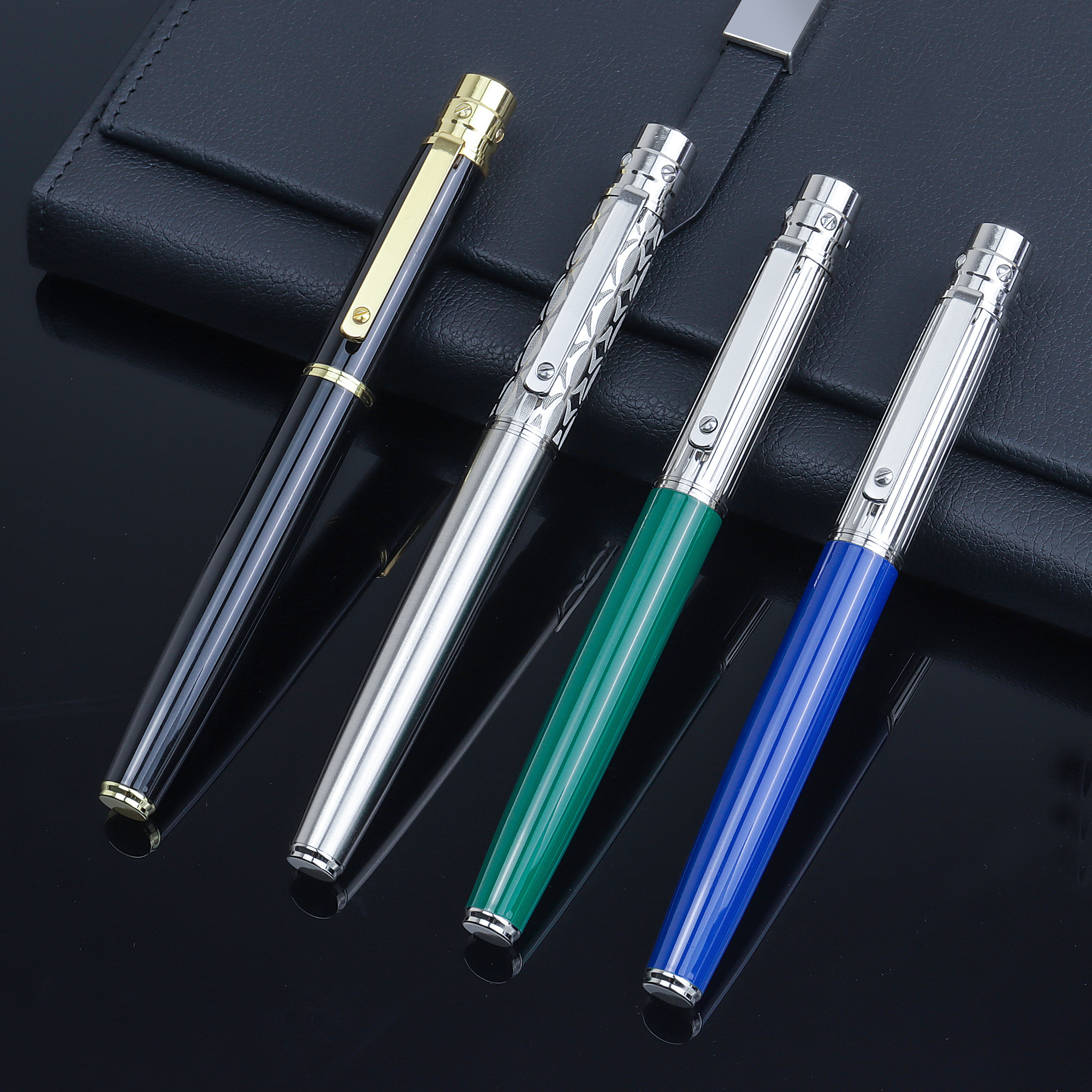 Luxury Business Hotel VIP Gift Stainless Steel Metal Signature Parker Ink Premium gel ink ball point pen  With Custom Logo