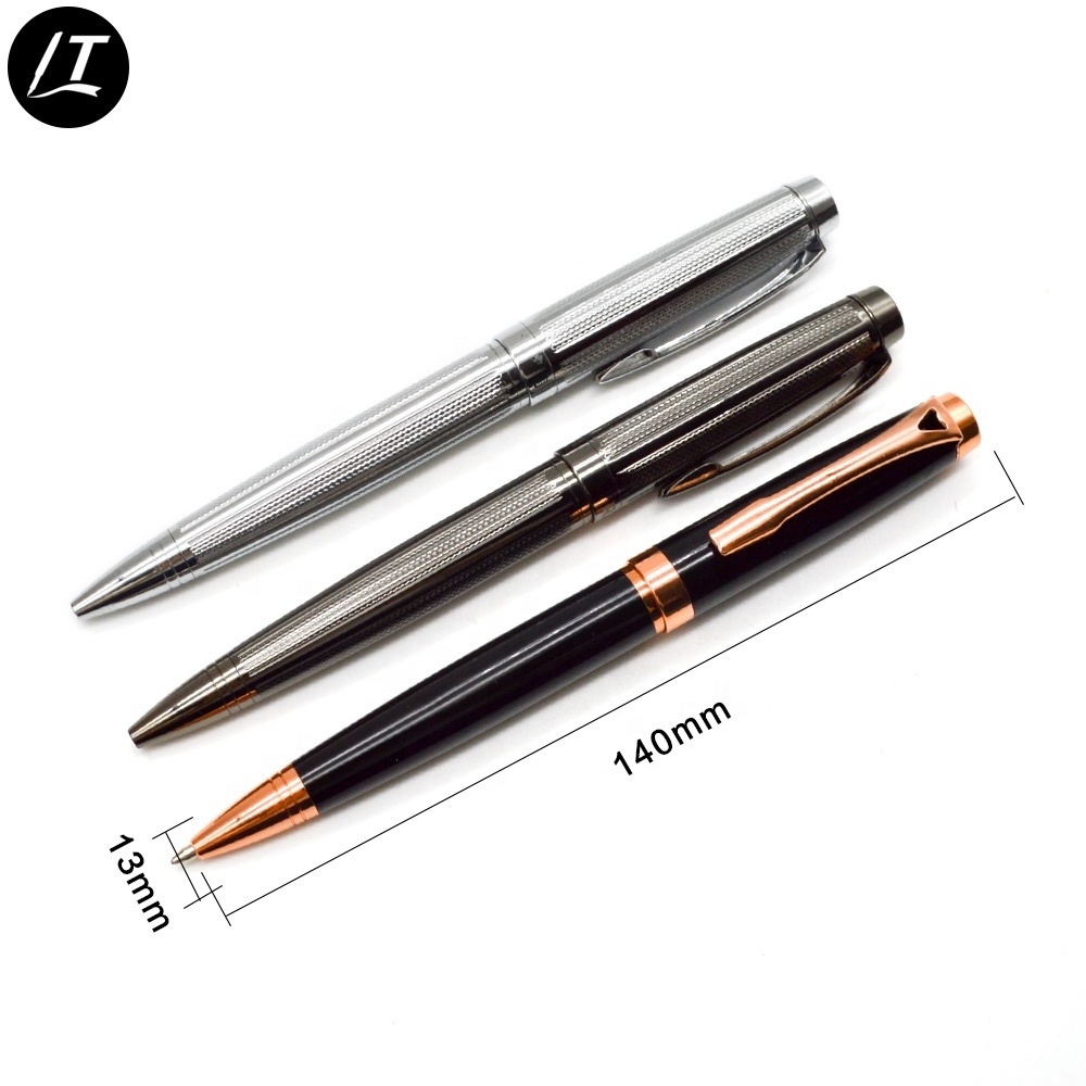 Customised very high quality pen set business gift box luxury engraved metal ballpoint pen