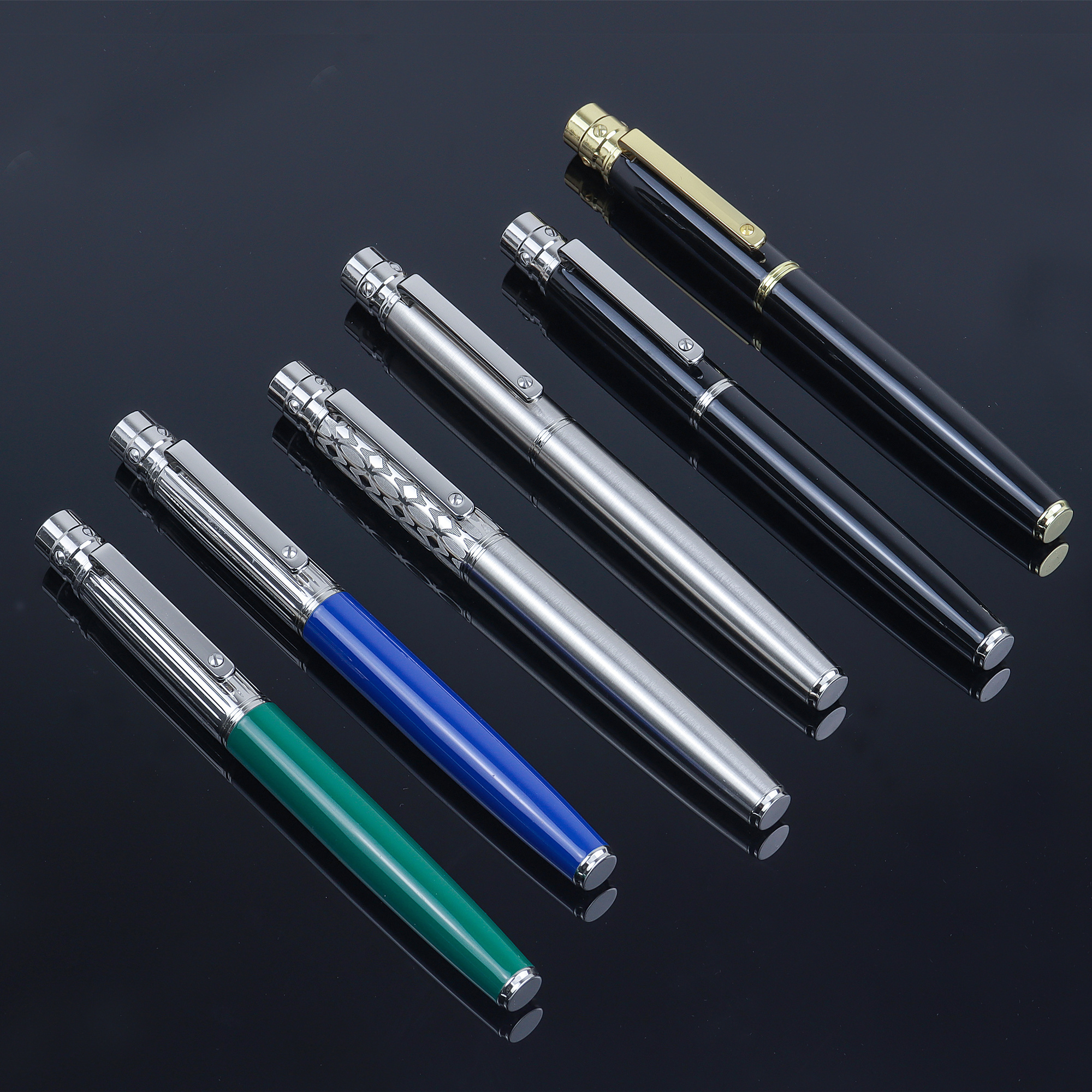 Luxury Business Hotel VIP Gift Stainless Steel Metal Signature Parker Ink Premium gel ink ball point pen  With Custom Logo