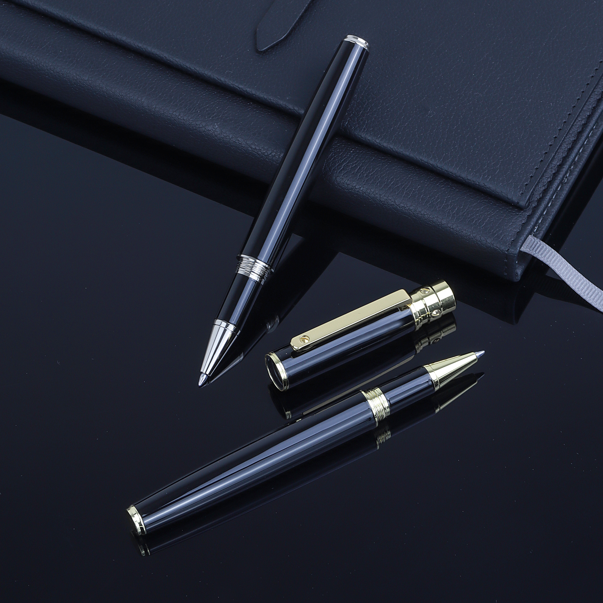 Luxury Business Hotel VIP Gift Stainless Steel Metal Signature Parker Ink Premium gel ink ball point pen  With Custom Logo