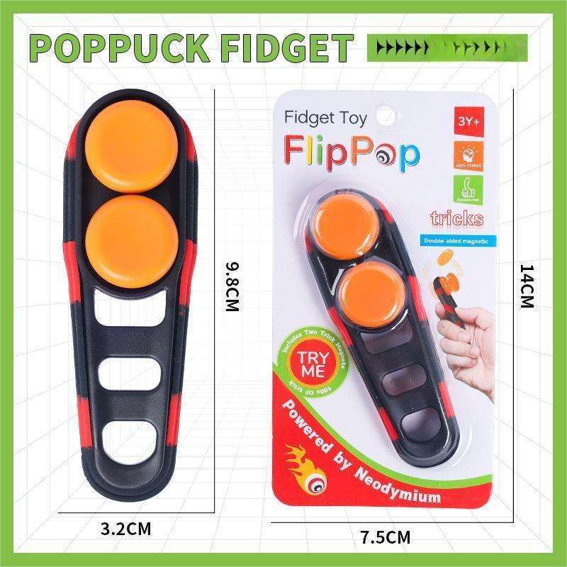 2024 newest flippop stress relief pop fidget trick magnet magnetic toys anti stress toy for adults boys and girls