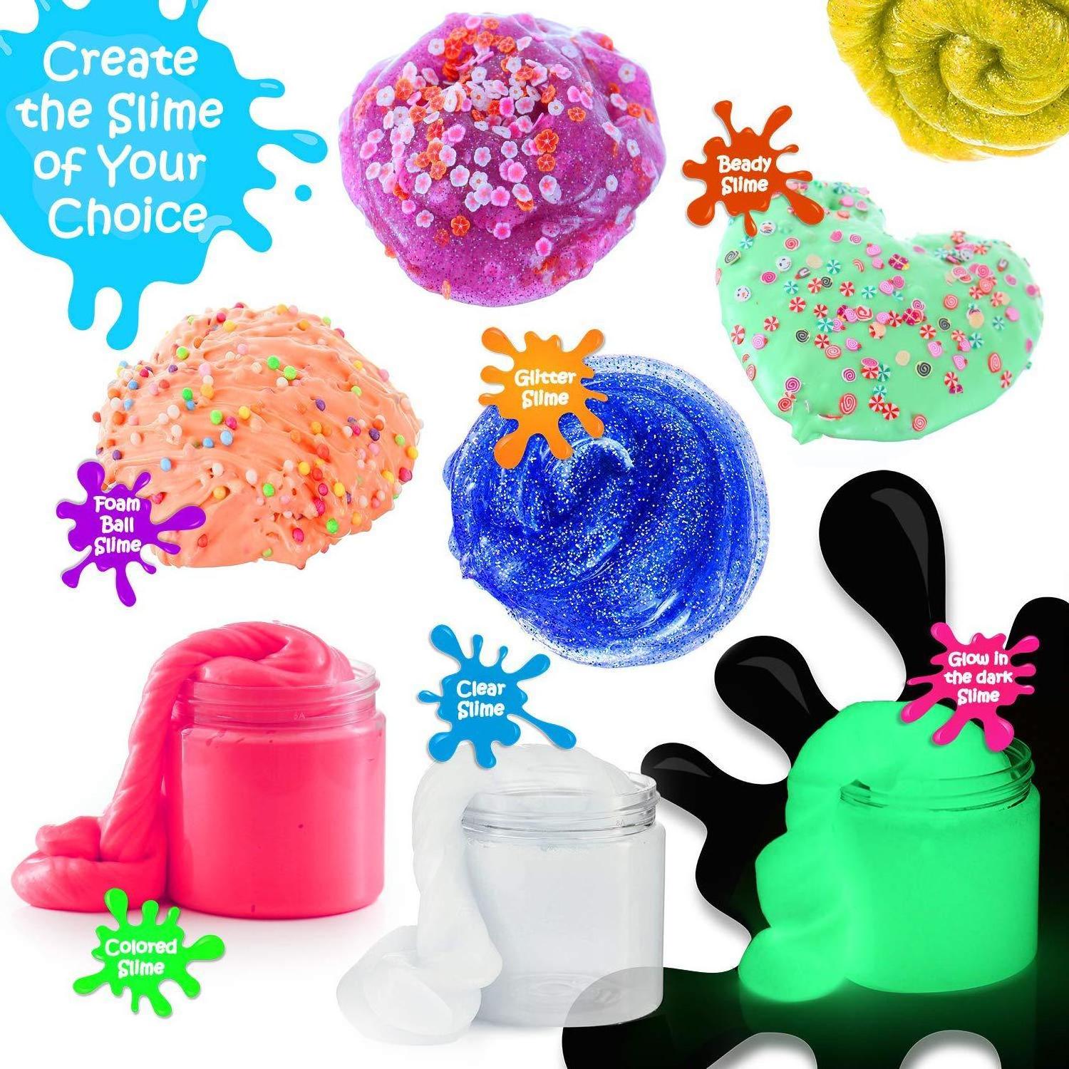 Crystal Mud Slime Educational Activator Crystal Clear Cream  Slime Kit Putty Making Kits DIY Charms Toys Slime Kit for Kids