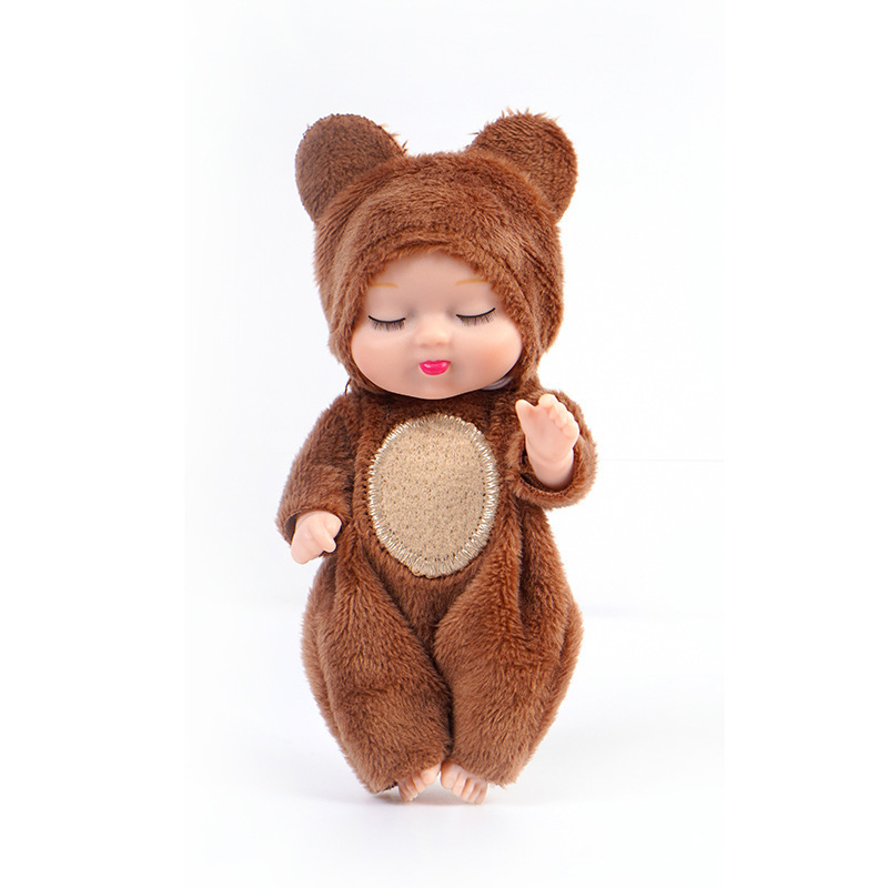 New Fashion 12cm Simulation Rebirth Dolls Toy Mini Cute Sleeping Baby Series Doll Cartoon Animal Toy for Kids Birthday Gift