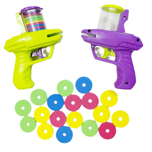 Wholesale Kids Outdoor Toys Gun Factory Hot Selling Foam Disc Launcher Gun Toys Soft Bullet Shooter Flying Saucer Gun Toys Price