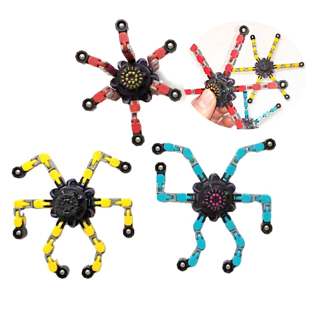 Amazing Service New Stress Relief Toy Fidget Spinner 3D Finger Mechanical Pop Hand Plastic 2022 Transformable Fidget Spinner