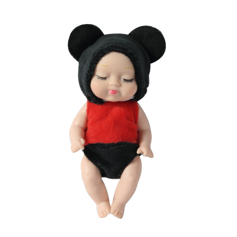 New Fashion 12cm Simulation Rebirth Dolls Toy Mini Cute Sleeping Baby Series Doll Cartoon Animal Toy for Kids Birthday Gift