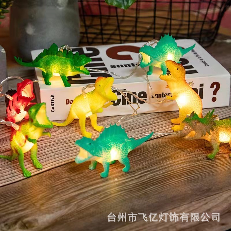 10 Led Battery Animal String Light Room Party Decor Lion Tiger Panda Giraffe Zebra Deer Elephant Rhino for Kids Children