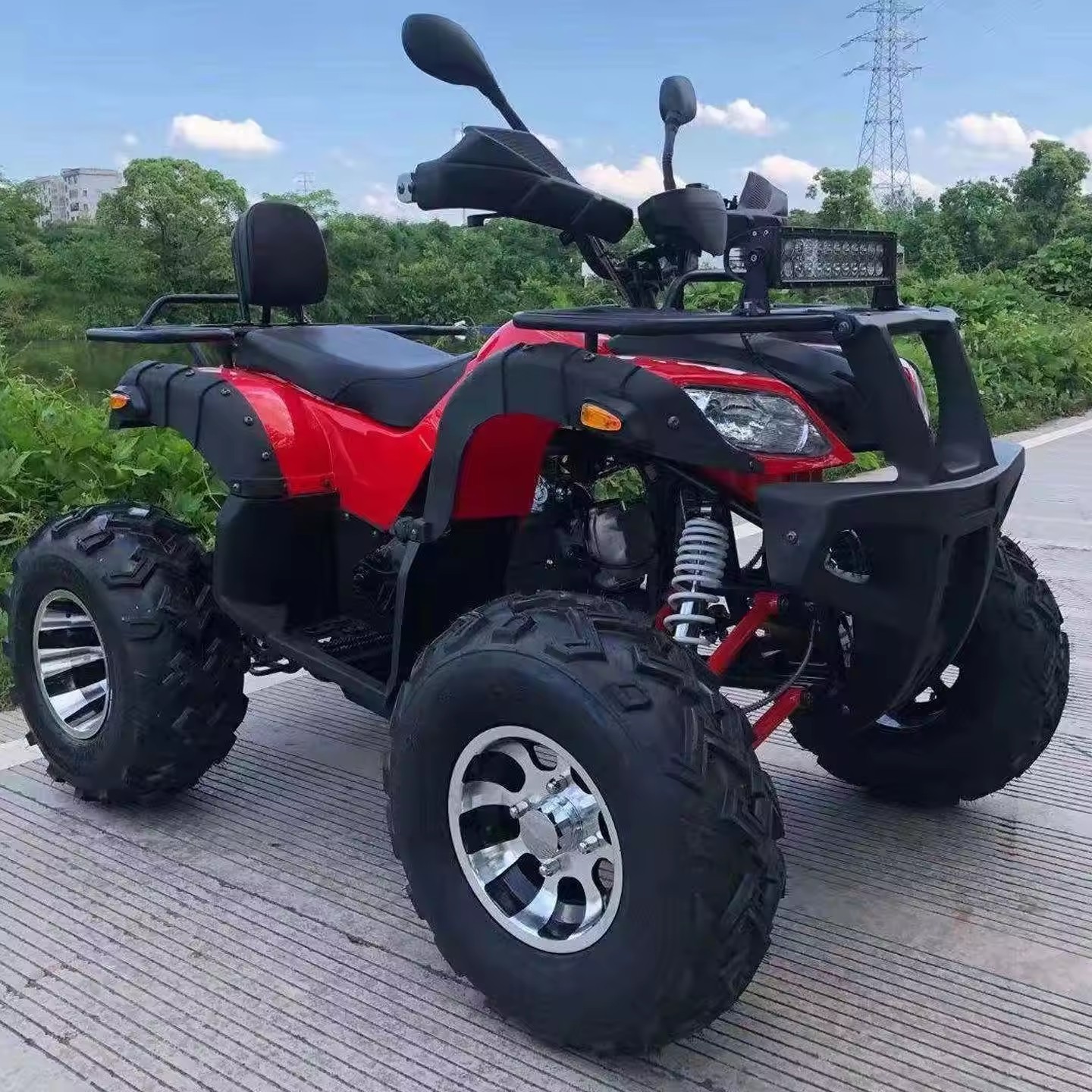 New 200cc 4 Stroke 4x2 2wd 10l Fuel Tank Capacity 2 Seater Quad Bike Canam Atv