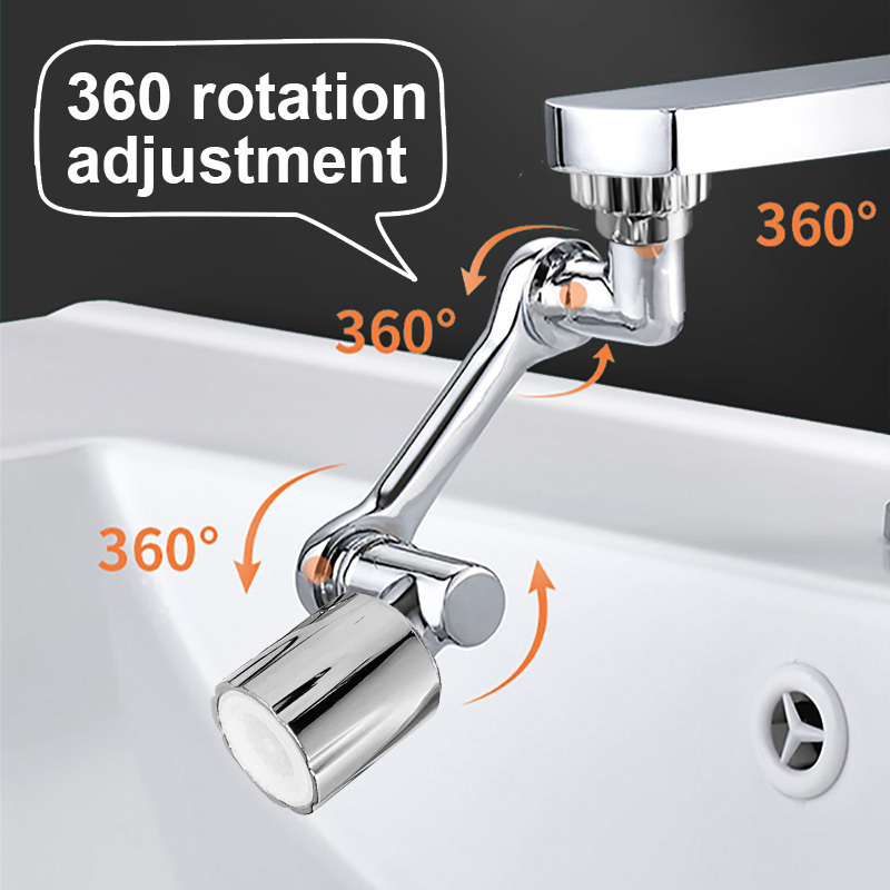 1080 Universal Rotation Faucet Extender Sprayer Head Kitchen Robot Arm Extension Faucets Mixer Aerator Bubbler Water Tap Nozzle