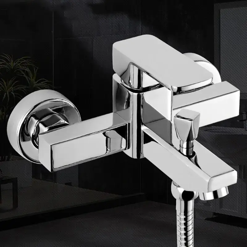 High Flow Waterfall Bathtub Faucet Shower Diverter Modern Single Handle Tub Shower Faucet Bathroom Accessories Rustproof