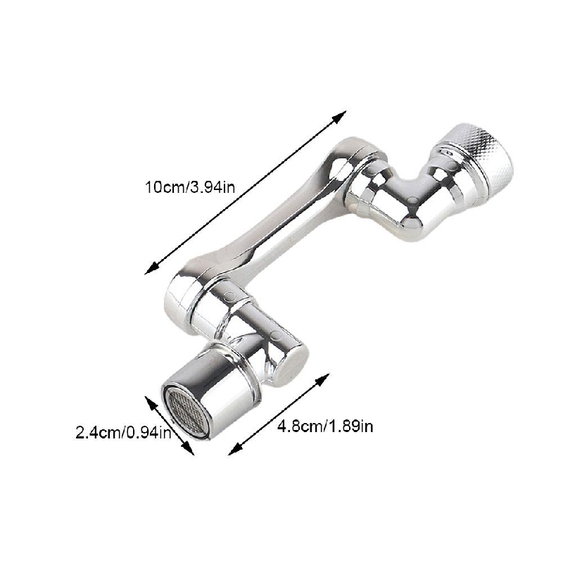 Swivel Robotic Arm Faucet Plastic Kitchen Sink Extension Faucet Rotatable Multifunctional Extension Faucet Universal 1080 Degree