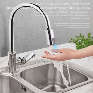 Touch Intelligent Sensor Non-Contact Faucet  Adapter Faucet Nozzle Kitchen Faucet