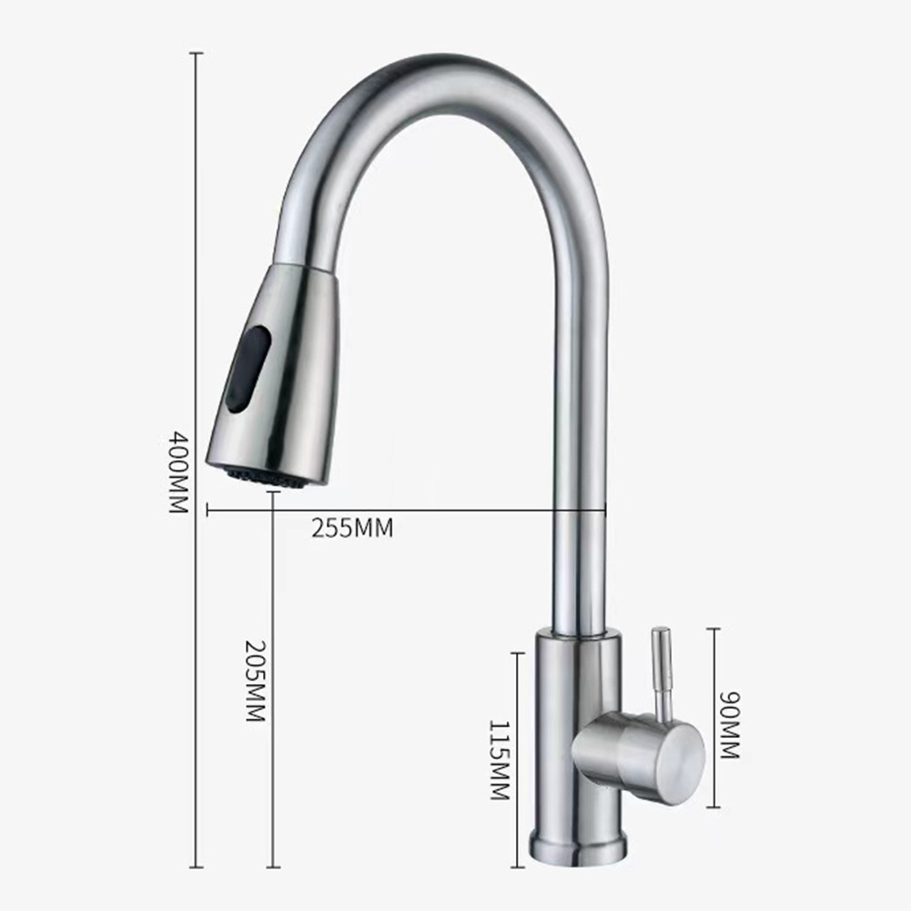 Luxury New Design  Steel Kitchen Robinet Cuisine sink faucet Universal Tube Kitchen Faucet